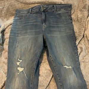 Maurices cut off high rise jeans